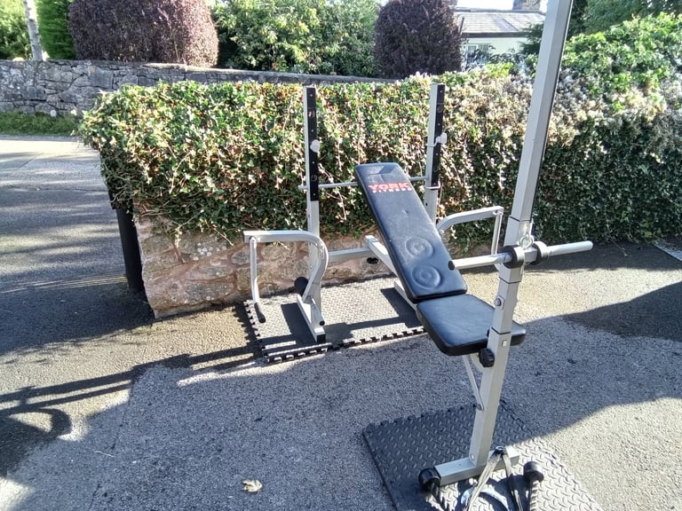 York Weight Bench with Butterfly and Lat Pull Down with Attachments