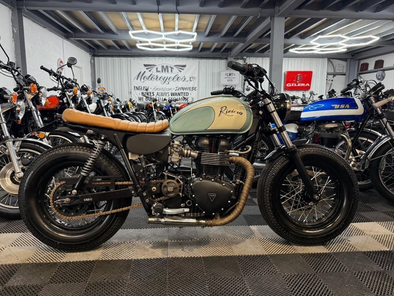 image for 2004 Triumph Bonneville 800 custom BAAK inspired, Bobber/Cafe racer, outstanding