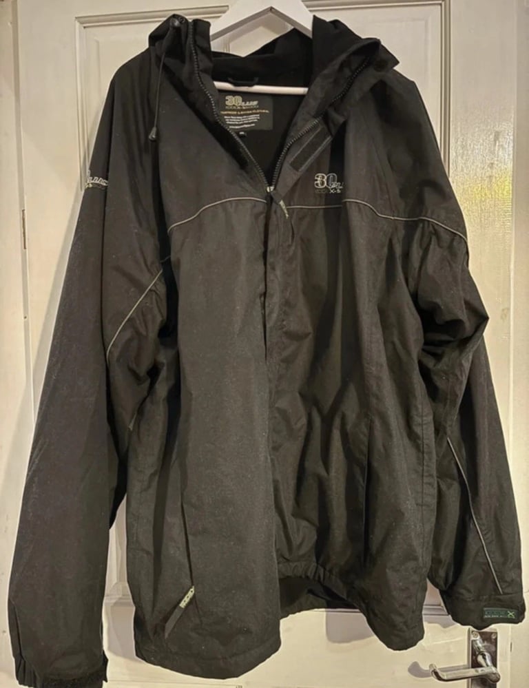 Men’s XXL 30plus Kodex S5000 Waterproof Coat In Black