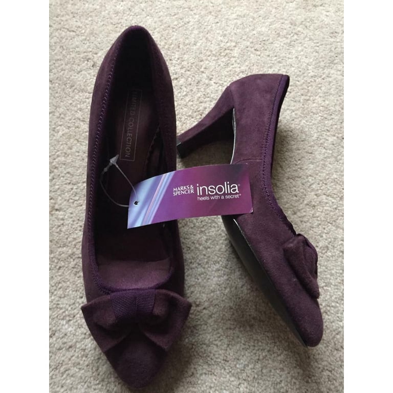Purple shoes marks and spencer store