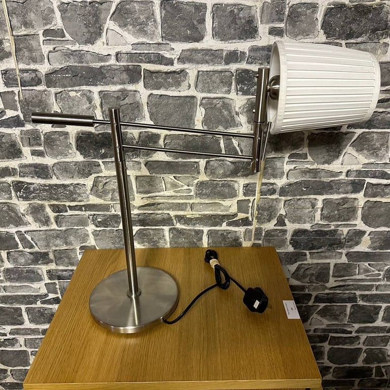 Adjustable Modern Table Lamp with White Shade
