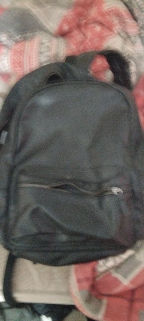 image for Black leather bag 
