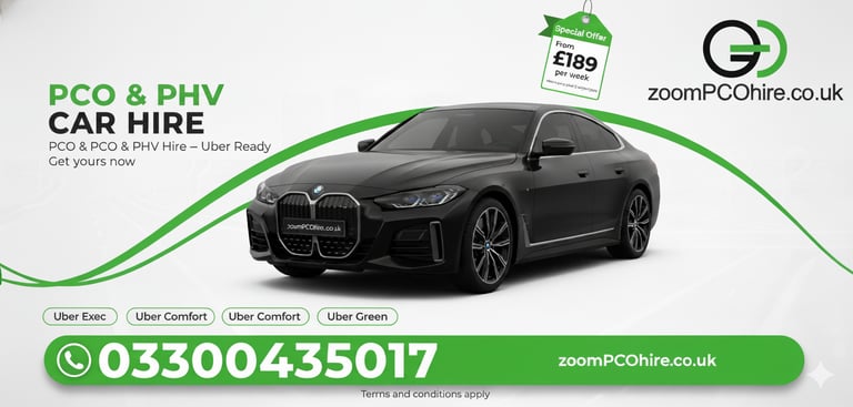 PCO Car Hire Rent to Buy 7 8 9 Seater Tesla Mercedes BMW UberXL Exec Lux Wheely Blacklane