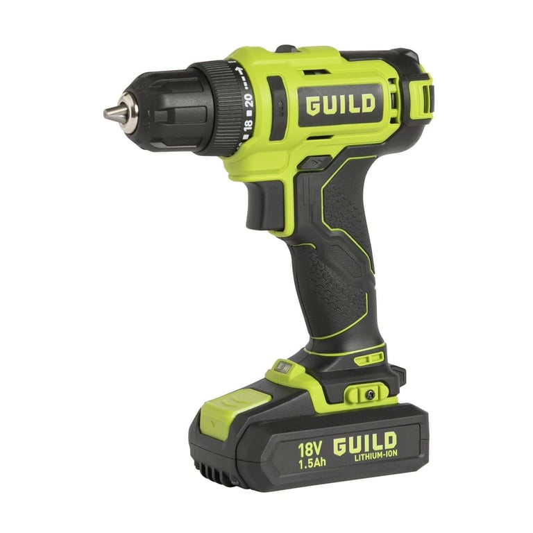 image for Guild 1.5AH Cordless Drill Driver - 18V - No Charger