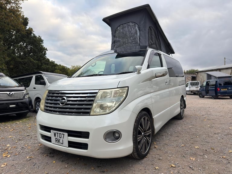 2007 Nissan Elgrand POP TOP 4 Berth Full Camper Conversion