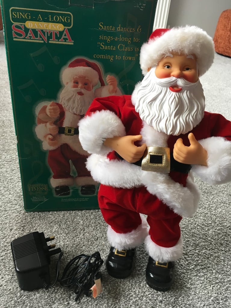 Vintage dancing Santa. 