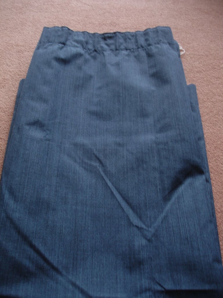 image for Dunelm navy curtains 168cm drop by 137 cm width X2 (a pair)