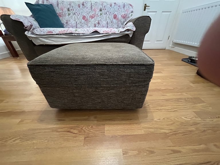 Free to a good home - Ex Arthur Llewellyn Sofa & Foot stool