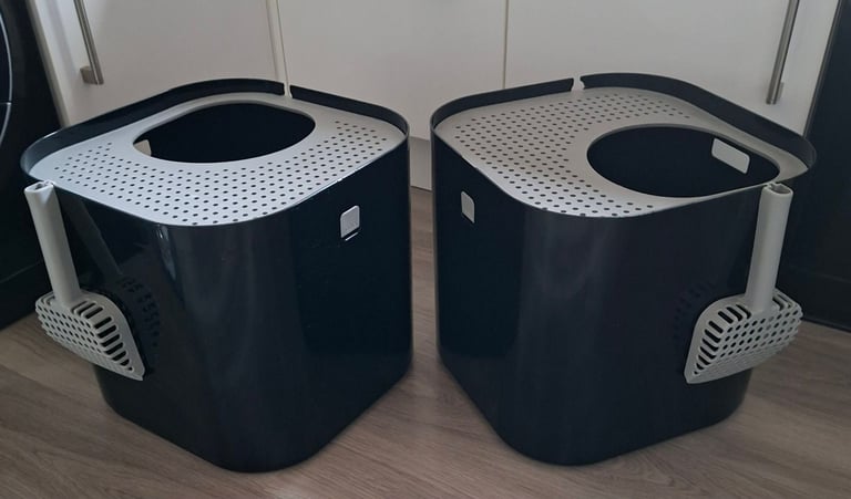 image for Modko Modkat Black Compact Top Entry Cat Litter Box, 2 Available