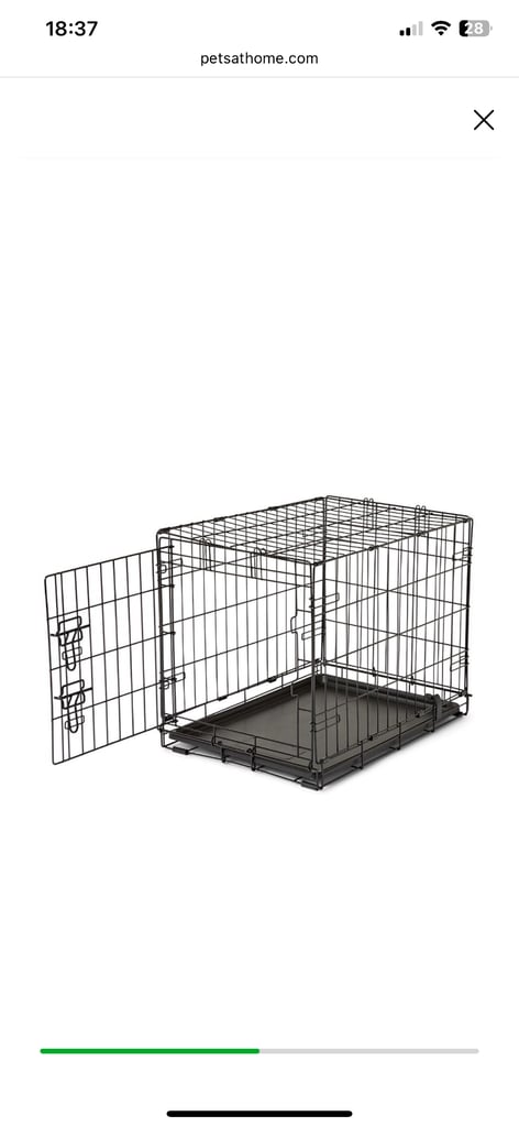 image for Medium dog cage crate brown 