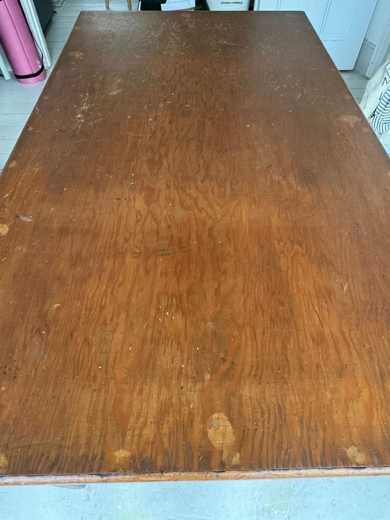 Vintage shabby chic reconditioned wood dining table