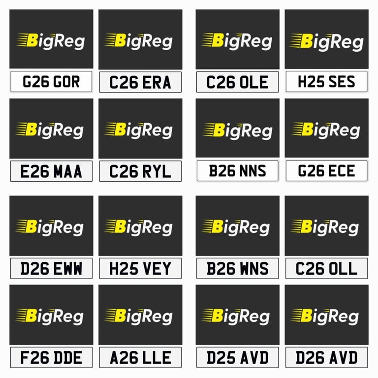 Superb name related 3x3 old prefix private registration car number