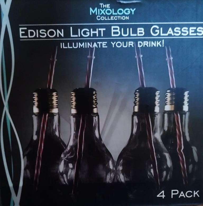 Fancy light bulbs drinking glasses (for quick sale)
