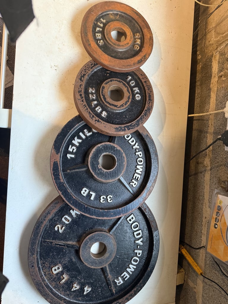 Bodypower cast iron weight plates 100kg