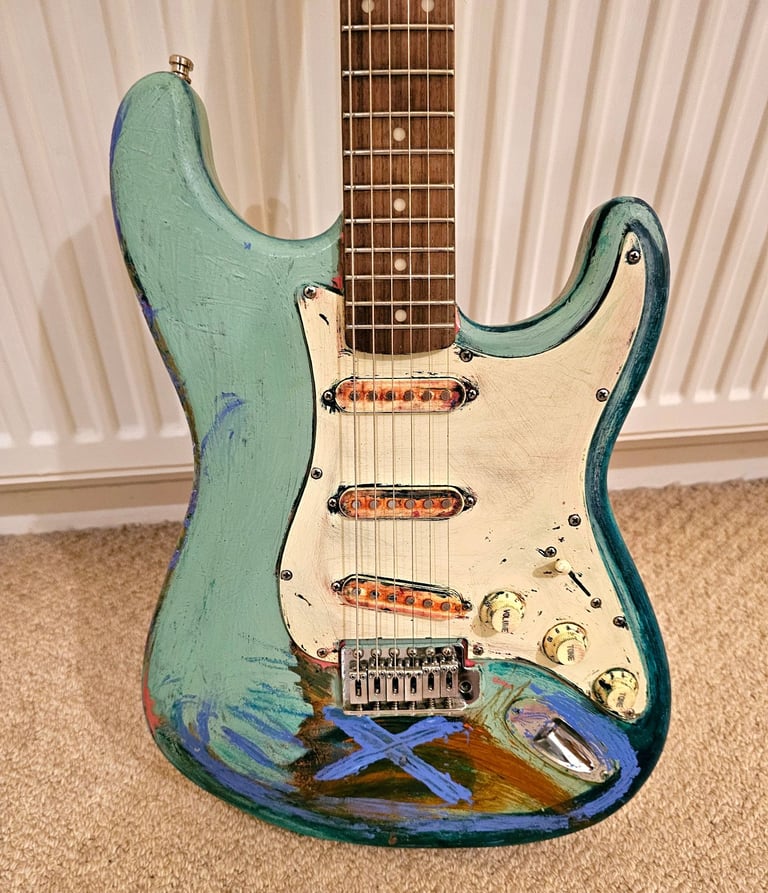 Relic 60s Stratocaster partsocaster (not Fender) style guitar for sale.  