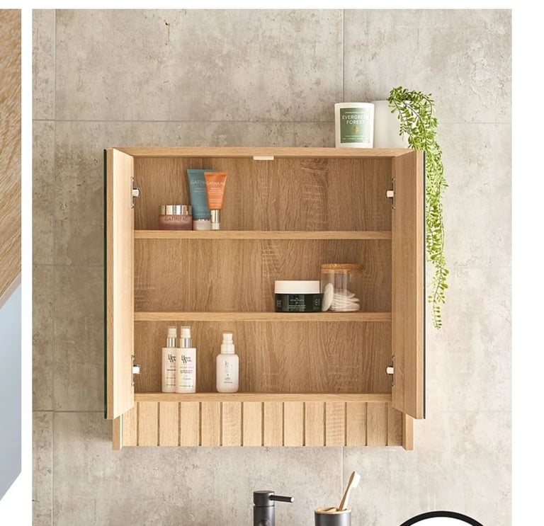 Pannelled Mirror Cabinet