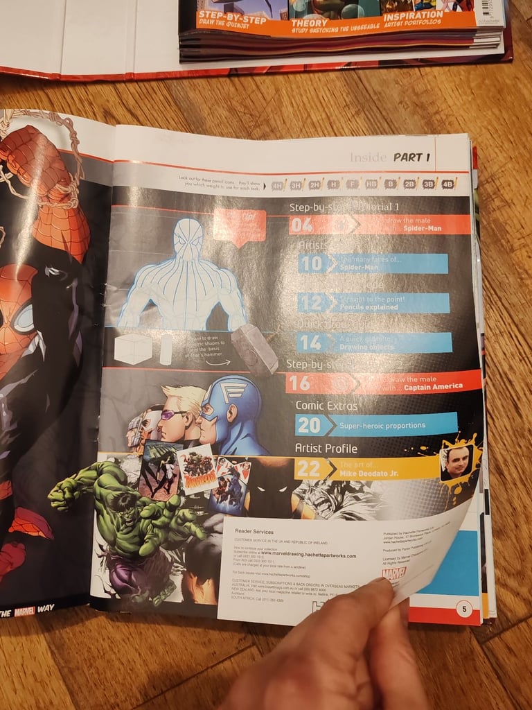 Draw the Marvel way - 30 magazines