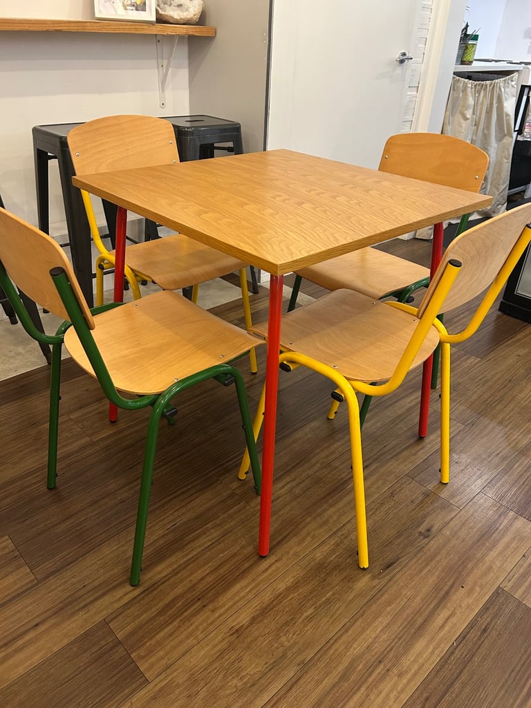 Dining table and chairs 