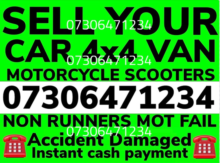 ✅📞 SELL MY CAR VAN 4 x4 FAST CASH SCRAP NON ULEZ WANTED FREE COLLECTION DAMAGED NO MOT
