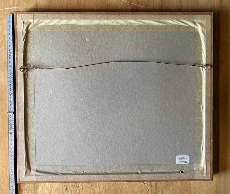 Framed Scottish House Print - framed in Elgin