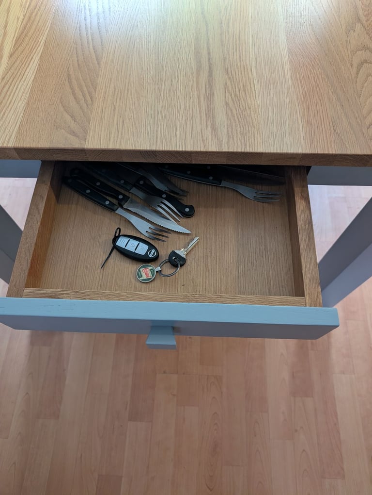 image for Barker and Stonehouse oak table and 4 chairs 