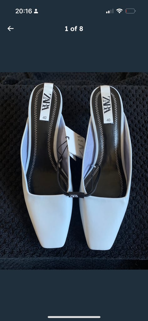 image for Zara blue slip shoes