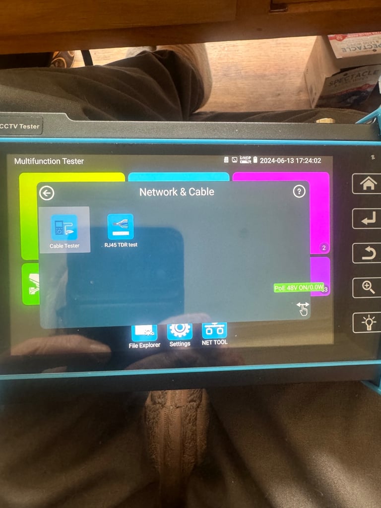 ANOLOG AND LAN CABLE TEST METER CCTV