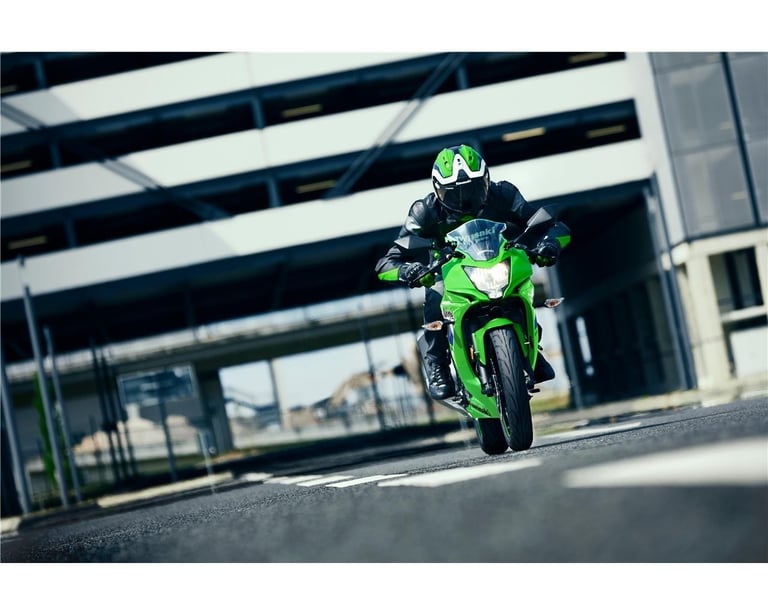 New 2026 Kawasaki Motorcycle Ninja 125 Green Grey Due November