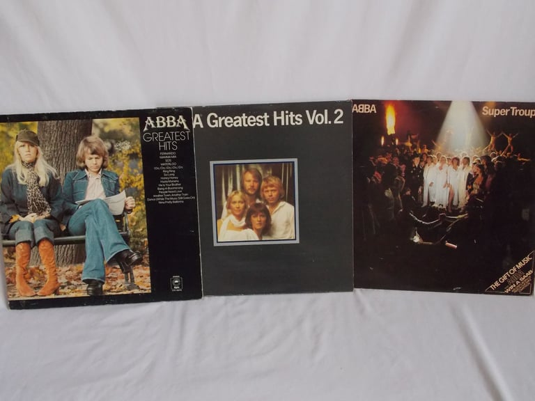 ABBA Vinyl Record Bundle Greatest Hits + Greatest Hits Volume 2 + Super Trooper