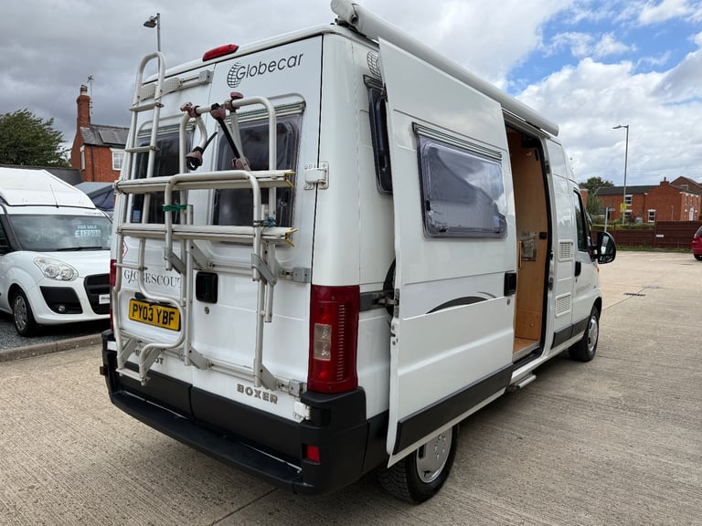 2003 Globecar Globescout Peugeot Boxer 2.8HDi Camper Van - Left Hand Drive LHD
