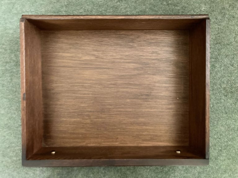 Dark mahogany veneer finish Welsh dresser