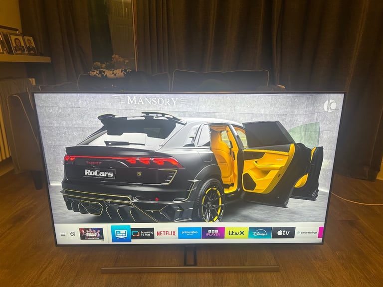 image for 55” Samsung QLED Ultra Smart TV 4K HD ( Less than 1 year old )