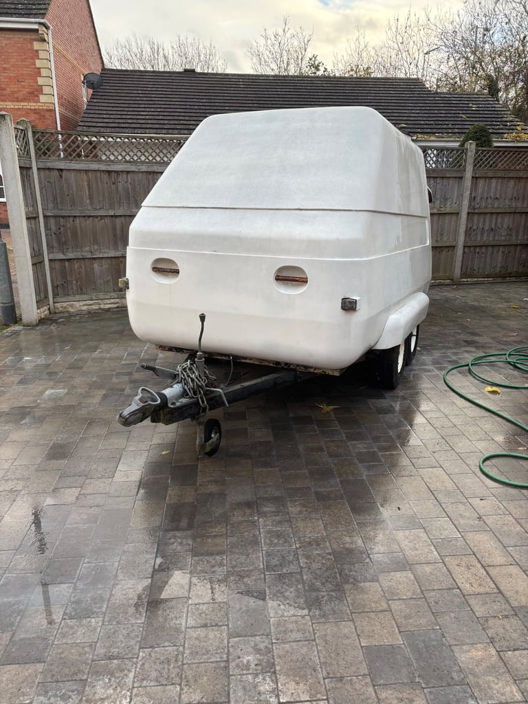 Twin axle fibreglass trailer