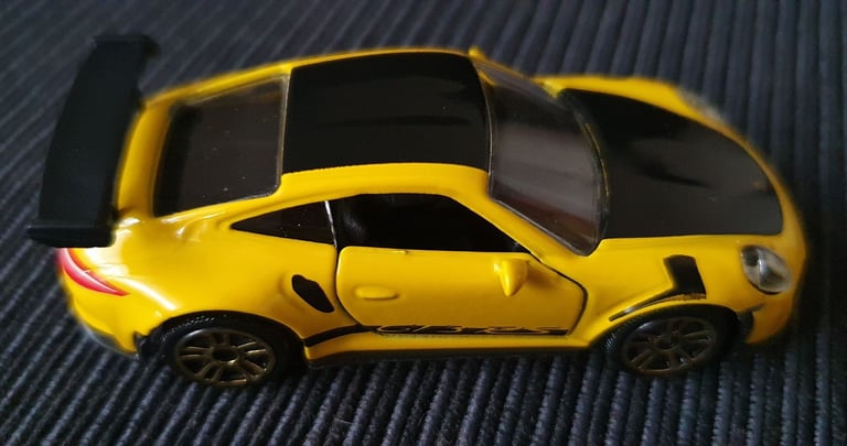 Majorette Porsche 911 GT3 RS - Yellow / Black no Package