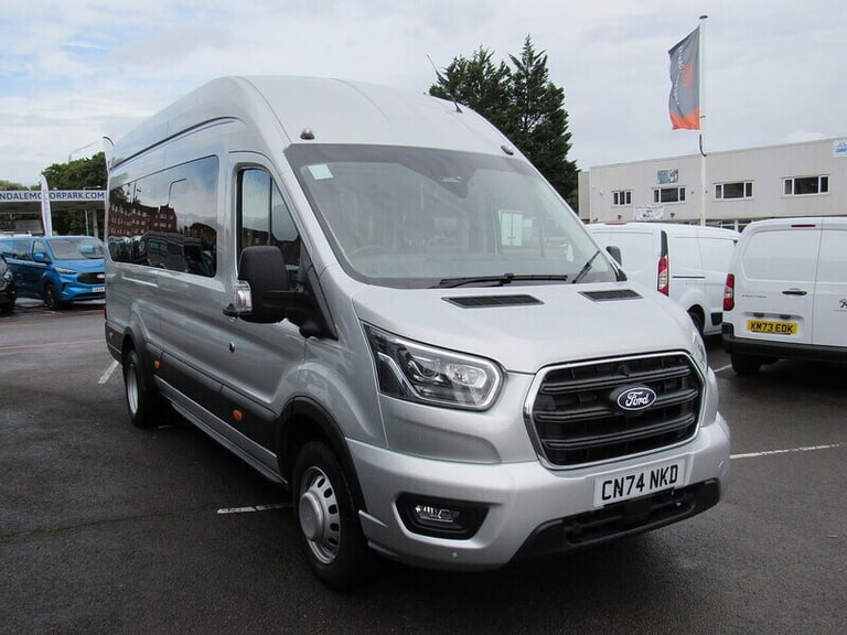 2024 Ford Transit 460 EcoBlue Limited 17 SEATER MINIBUS 165 BHP SAT NAV CAMERA H-SEATS HUGE S Min...