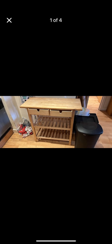 IKEA portable counter top/island wood