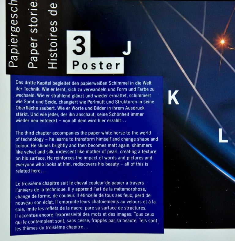 4x Zanders (German paper manufacturer) posters, ca. 1995