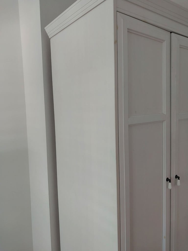 ikea double wardrobe with shelf inside 