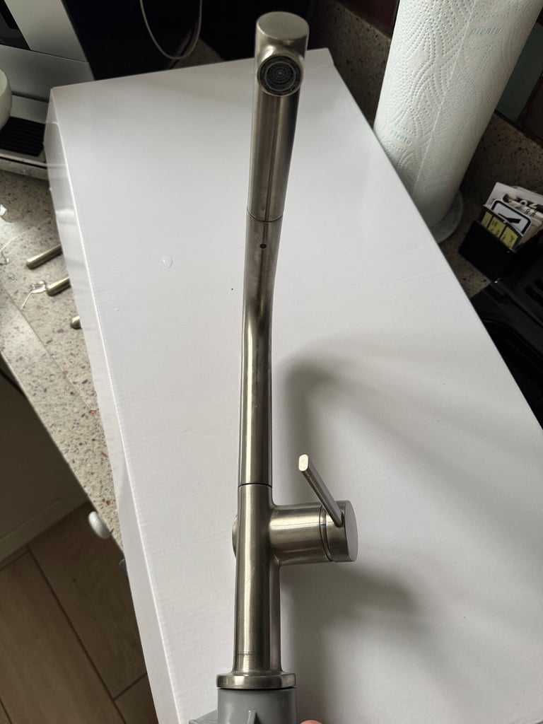 image for Hansgrohe Talis M54 pull out stainless kitchen tap