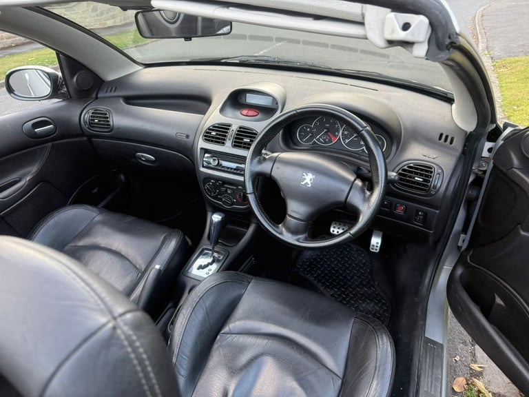 Peugeot 206 CC Convertible 1.6 Allure 2Dr Automatic with 12 Months MOT&Leather Seats&LOW 86K Miles