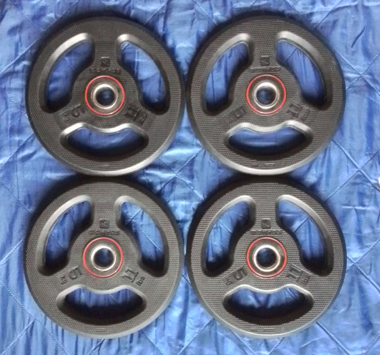 DOMYOS 5kg weight plates x 4