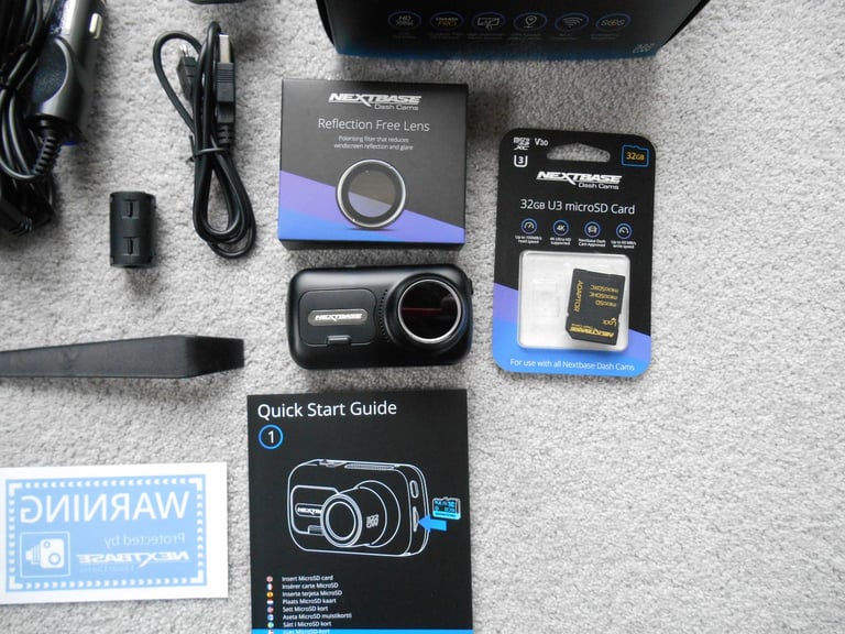 NEXTBASE 322GW Dash Cam with Accessories