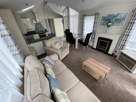 Static Holiday Home off Site For Sale Atlas Woodland Lodge 42ftx13ft, 2 Bedroom