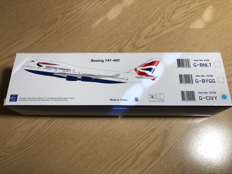 British Airways 747-400 model G-CIVY RARE 