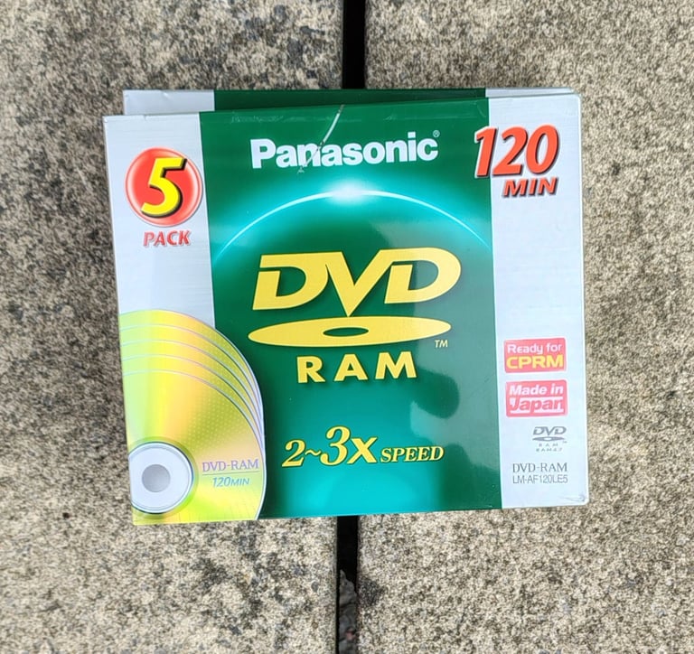 Panasonic DVD Discs - Pack of 5 - New & Sealed
