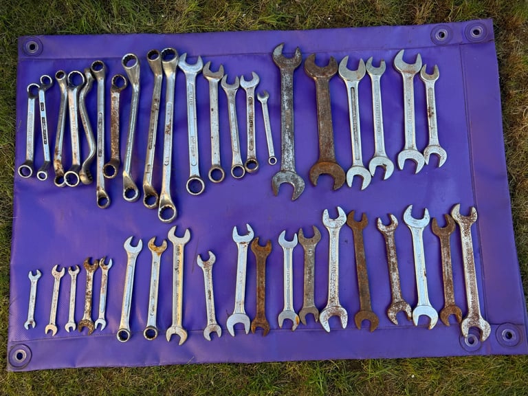 image for 40-Piece Combination Spanners Tools Garage Mechanic's Motor DIY Retro Hand Tools