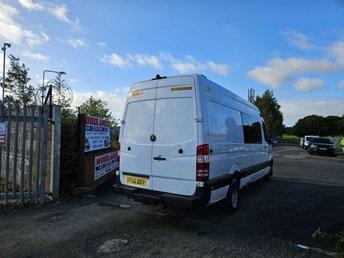 2016 ON 66 PLATE MERCEDES BENZ SPRINTER 516CDI TRW LWB DIESEL CREW VAN ULEZ FREE