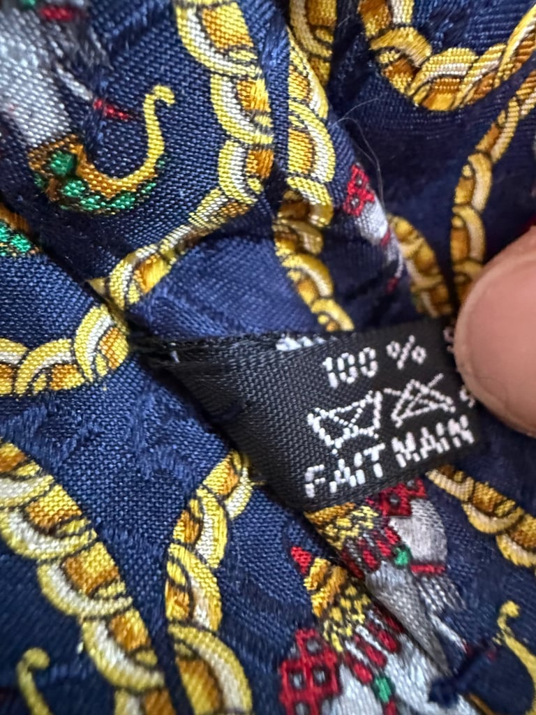Vintage Christian Dior 100% silk handmade tie