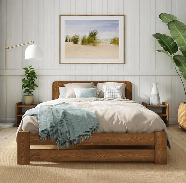 image for Super King Size solid wood Pine Bed 