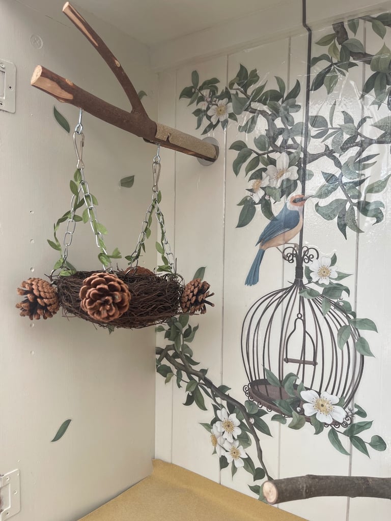 Bespoke Large birdcage unit indoor aviary unique dresser with storage 